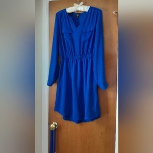 Mossimo Blue dress with side Pockets!  Size S.